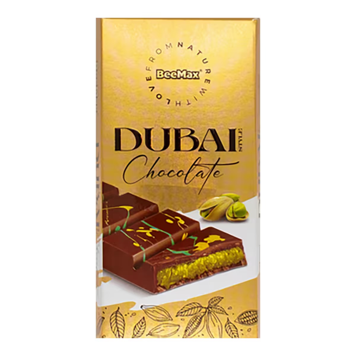 Dubai Style Chocolate and Pistachio Bar Beemax