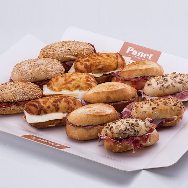Mini cured meat sandwiches